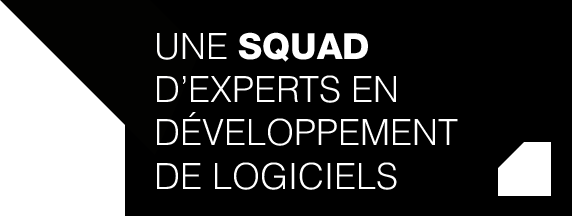 Une **squad** d'experts en développement de logiciels